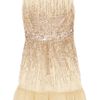 Red Valentino Sequinembellished Tulle Dress in Pink (cream)