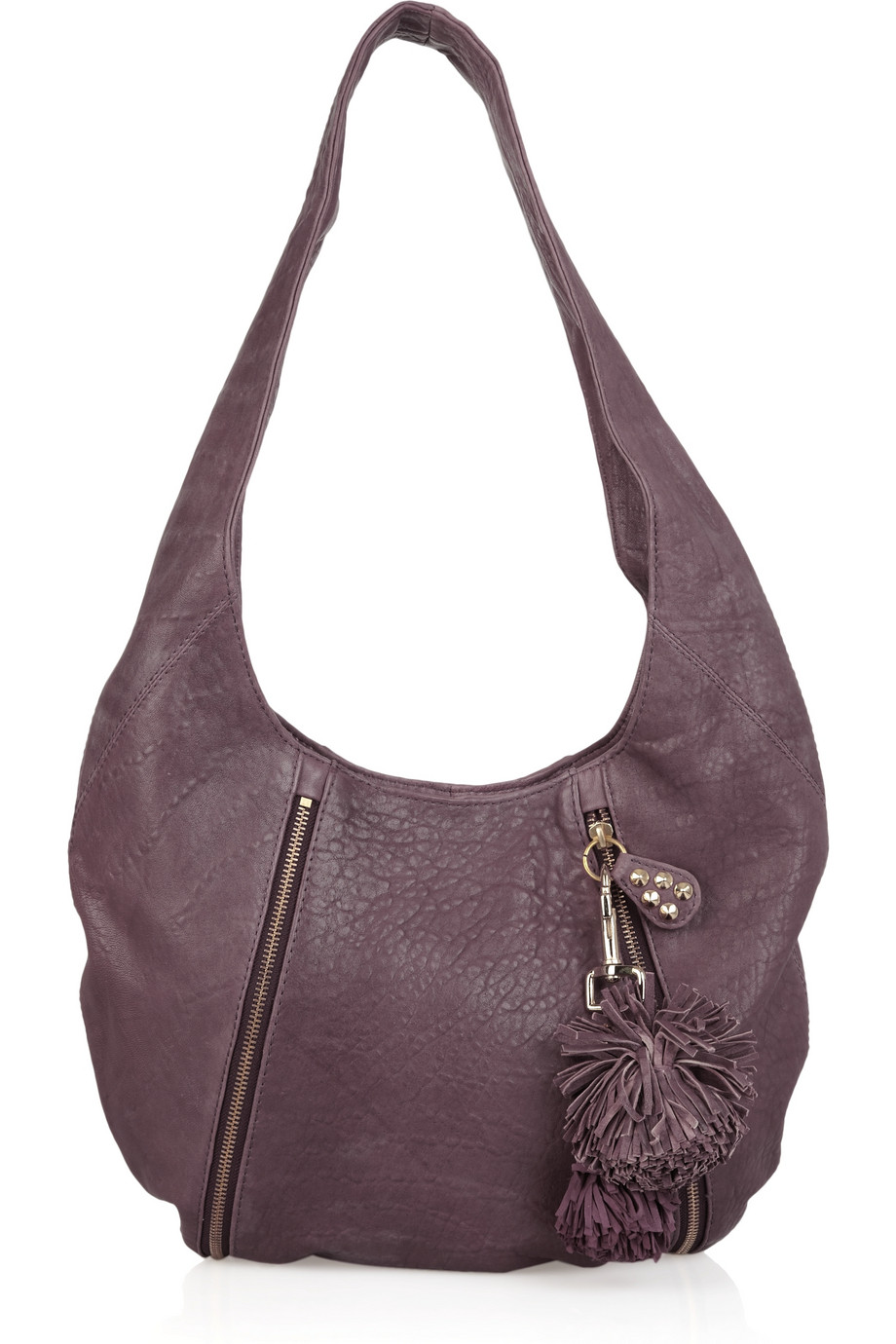 Purple Leather Shoulder Bags IUCN Water
