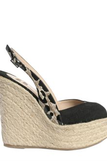 Ernesto Esposito 140mm Suede Patent Espadrille Wedges - Lyst