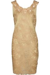 Alberta Ferretti Swirl-detailed Organza Dress