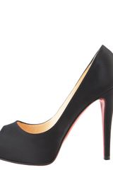 Christian Louboutin Very Prive Satin Platform Pump