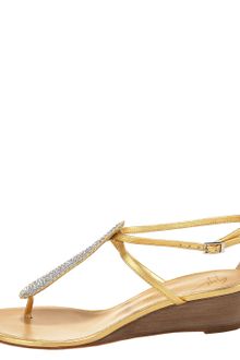 Giuseppe Zanotti Crystal Wedge Thong Sandal - Lyst