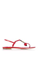 D&G Flat Cherry Sandal