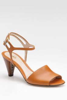 Fendi Double Ankle Strap Sandals - Lyst