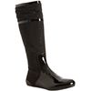 Fendi Black Zucca Canvas and Patent Leather Flat Boots in Black - Lyst