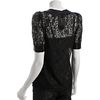 Marc By Marc Jacobs Black Lace Bow Detail Short Sleeve Blouse in Black - Lyst
