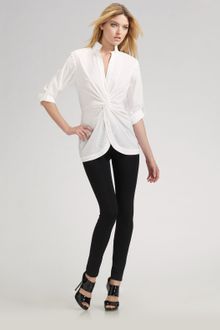 BCBGMAXAZRIA Stretch Ponte Leggings - Lyst