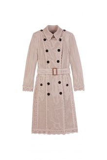Burberry Prorsum Crochet Trench Coat - Lyst