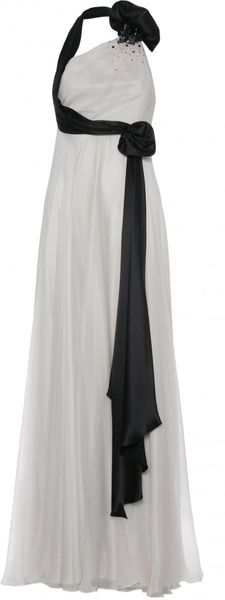 Jenny Packham Jewel Detail Silk Gown - Lyst