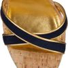 Emilio Pucci Suede Multistrap Platform Sandals in Blue (multi) - Lyst