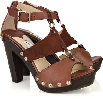  Ursula Leather and Suede Sandals 