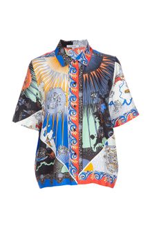 Carven Printed Blouse - Lyst