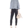 Vanessa Bruno Washed Silk Collarless Blouse in Blue - Lyst