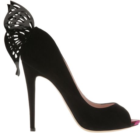 sophia suede grace butterfly heels