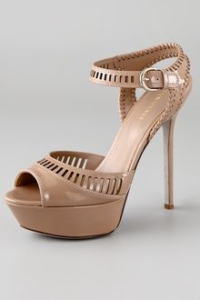 Sergio Rossi Star Patent Platform Sandals - Lyst