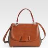 Fendi Striped Silvana Top Handle Bag in Beige (BROWN) - Lyst