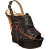 Lanvin Woven Wedge in Black - Lyst