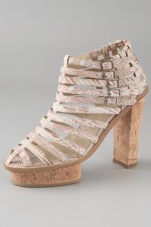 Opening Ceremony Chantal Strappy Platform Booties - Lyst