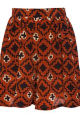 Opening Ceremony Tribal Printed Silk Culottes