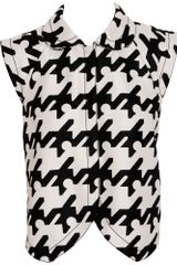 Balenciaga Waistcoat with Enlarged Houndstooth-print