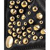 Alexander Mcqueen Black Leather Studded Zip Front Platform Booties in Black - Lyst