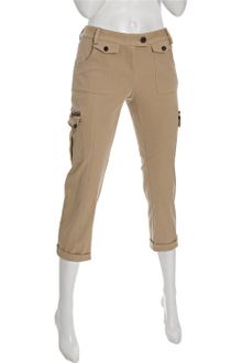 Cynthia Steffe Buff Khaki Cotton Twill Berri Cropped Cargo Pants - Lyst
