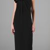 Notte By Marchesa One Shoulder Column Gown with Flower in Black - Lyst