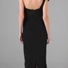 Notte By Marchesa One Shoulder Column Gown with Flower in Black - Lyst