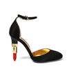 Alberto Guardiani Suede Lipstick Court Shoes in Black - Lyst