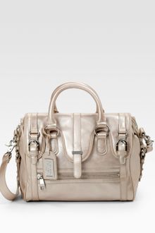 Badgley Mischka Cherise Metallic Top Handle Bag - Lyst