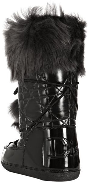 dior fur boots