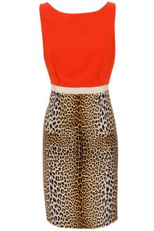 Giambattista Valli Contrasting Silk Dress - Lyst