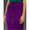 Gucci Vneck Dress in Purple (emerald) - Lyst