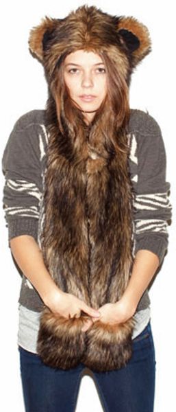 Spirit Hoods Grizzly Bear Hood in Brown - Lyst