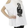 Givenchy Printed Cut Out Tshirt in White - Lyst