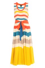 Marc By Marc Jacobs Striped Silk Tank Dress