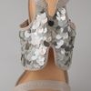 L.a.m.b. Taupe Leather Paillette Detail Keita Platform Sandals in Gold (taupe) - Lyst