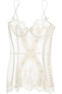 Agent Provocateur Penelope Tulle and Lace Basque - Lyst