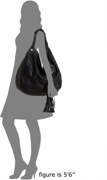 vince camuto pebbled leather hobo bag