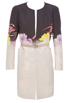 Dries Van Noten Ravana Floral Printed Cotton-silk Blend Coat - Lyst