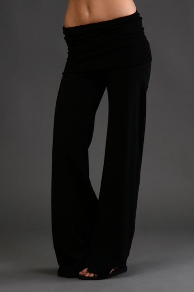 Hard Tail French Terry Wide Leg Pant in Blue (denim) - Lyst
