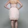 Sue Wong Strapless Feather Dress in Blush in Pink (blush) - Lyst
