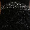 Sue Wong Jewel Encrusted Draped Sheath Dress in Black (silver) - Lyst