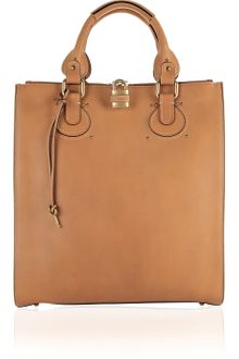 Chloé Aurore Leather Tote - Lyst