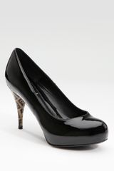 Fendi Ff Superstar Patent Leather Pumps