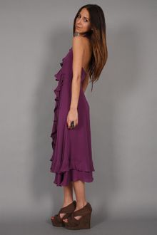 Haute Hippie Take Me Now Ruffle Dress In Violet - Lyst