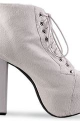 Jeffrey Campbell Lita Fur In White