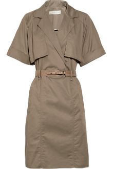 Lela Rose Cotton-crepe Belted Dress - Lyst