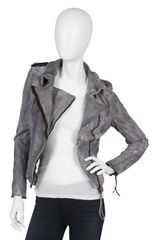 Muubaa Croft Two Tone Biker Jacket In Many Colors