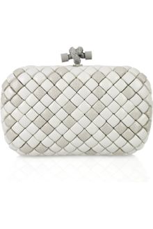 Bottega Veneta Knot Mosaic-effect Leather and Snakeskin Clutch - Lyst